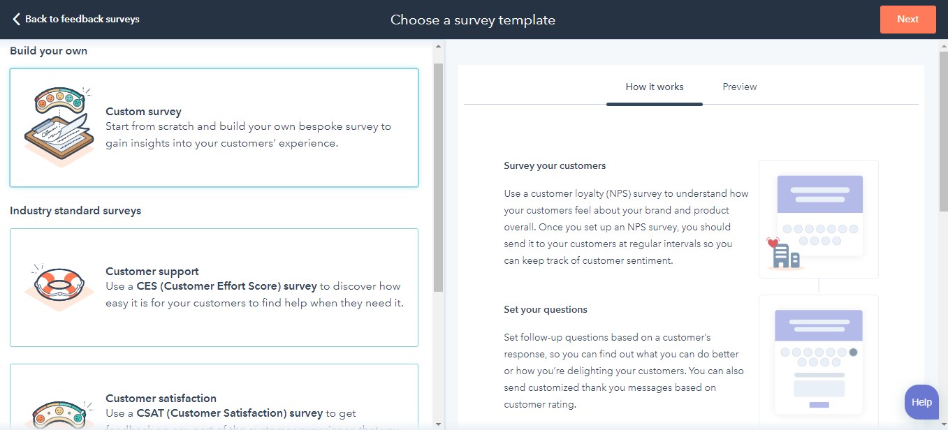 Loyalty or Net Promoter Score surveys_HubSpot